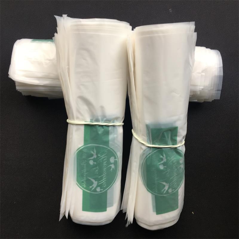 全生物降解 PBAT+PLA 手挽袋 单面绿色印刷环保包装袋