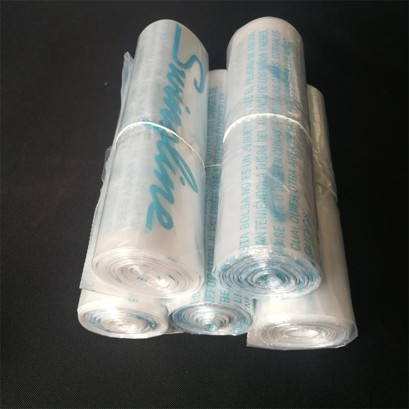 居家用品环保一次性垃圾袋 HDPE+LDPE 连卷式 单面单色印刷