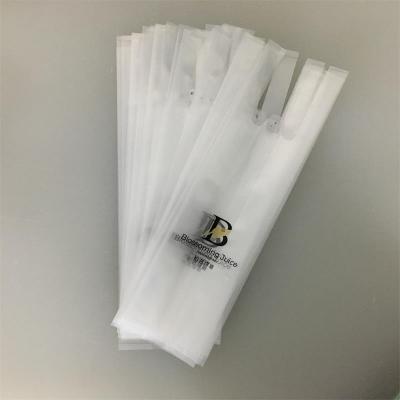 PE背心式风琴奶茶袋定制_东莞食品用奶茶袋_便携外卖袋?
